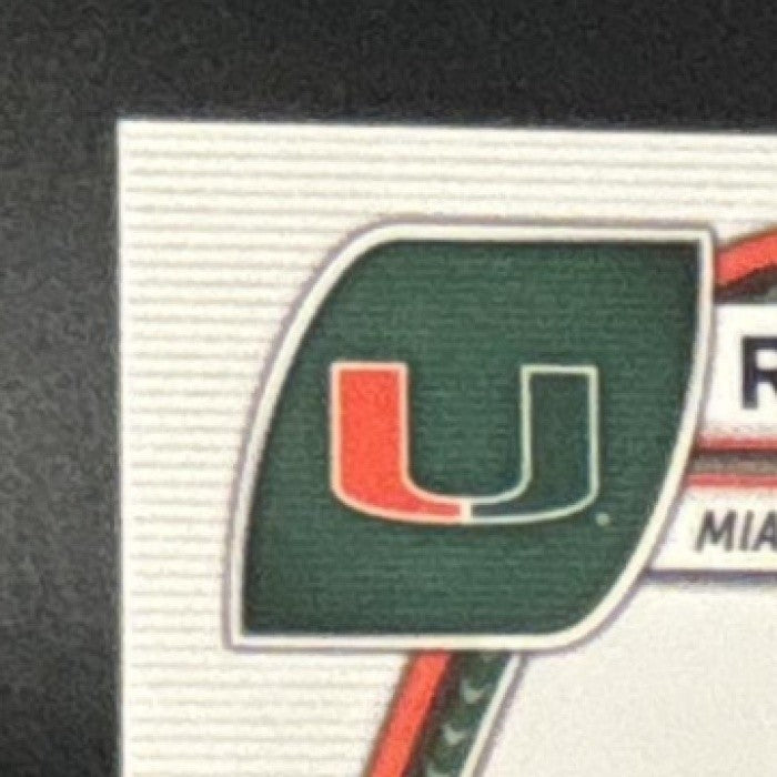 2024 Bowman Chrome University Rueben Bain Jr. Prospect Auto Miami Hurricanes - Sports Cards