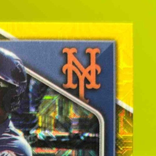 2024 Bowman Chrome Vladi Guerrero Mega Box Yellow Mojo Refractor 62/75 1st Mets - Sports Cards