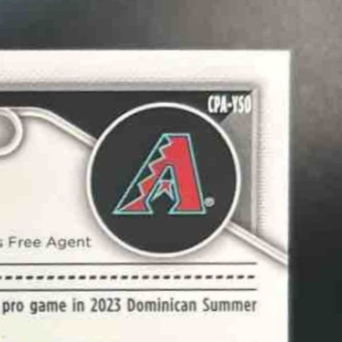 2024 Bowman Chrome Yassel Soler Auto Mini Diamond /100 1st Prospect Diamondbacks - Sports Cards