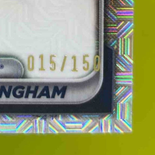 2024 Bowman Draft Bryce Cunningham Chrome Auto MOJO HTA Choice Refractor 15/150 - Sports Cards