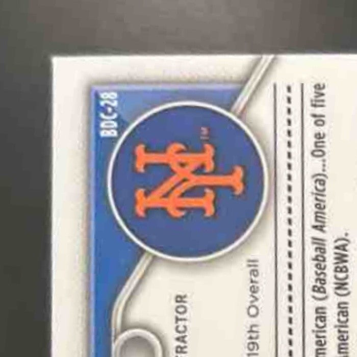2024 Bowman Draft Carson Benge Chrome Refractor #BDC-28 1st Prospect Mets - Sports Cards