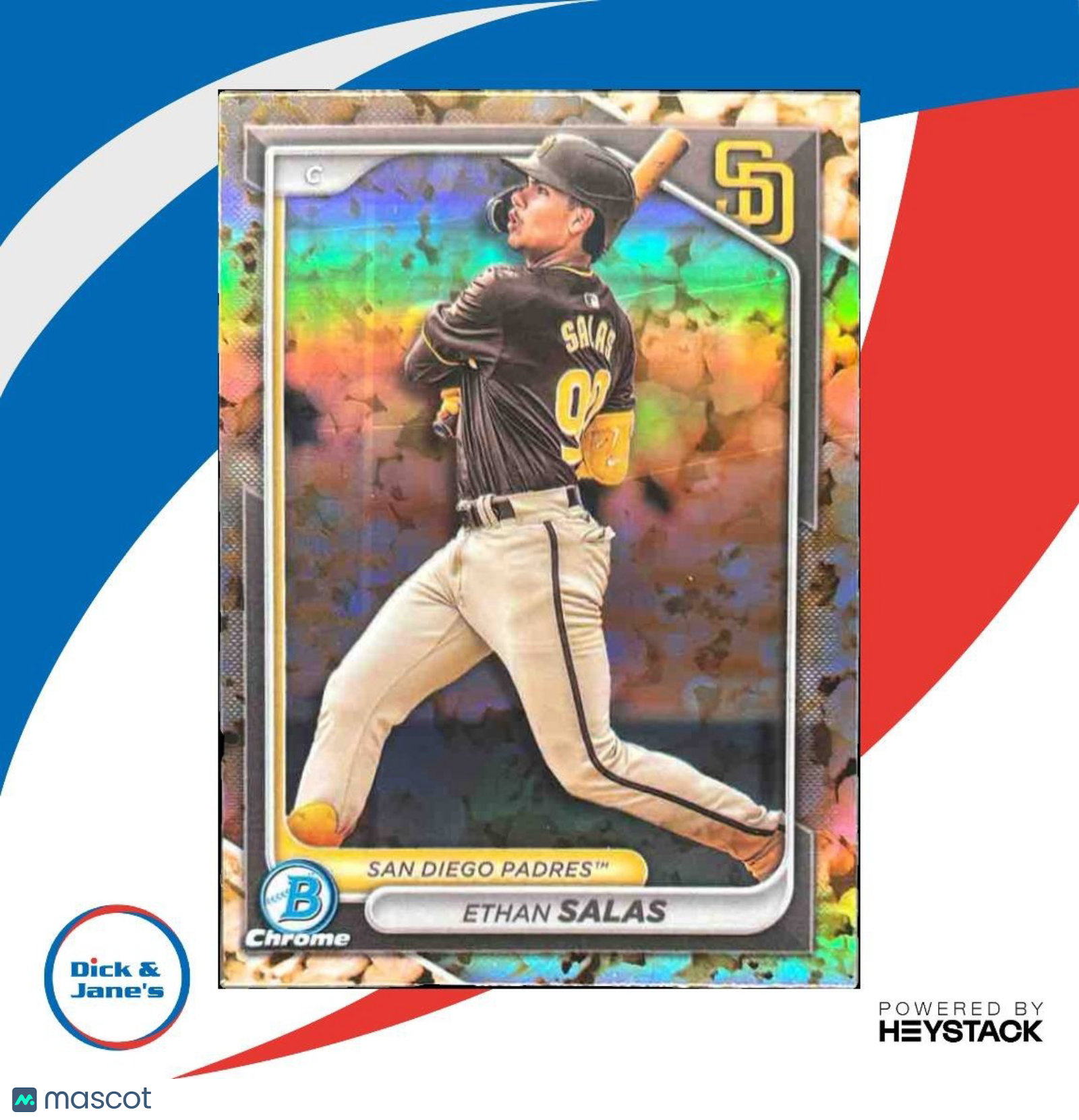 2024 Bowman Draft Ethan Salas Chrome Peanuts #BDC-140 San Diego Padres - Sports Cards