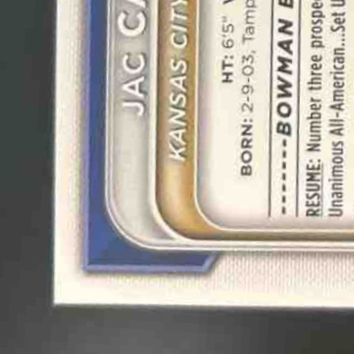 2024 Bowman Draft Jac Caglianone Blue /150 #BD-8 1st Prospect Kansas City Royals - Sports Cards