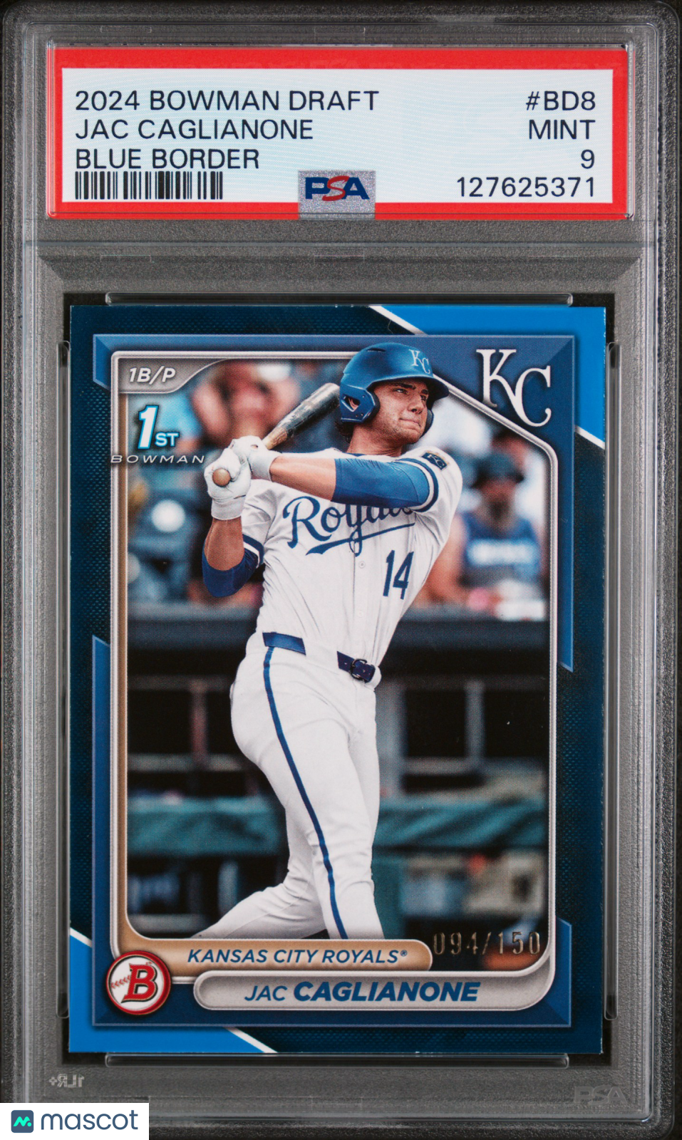 2024 Bowman Draft Jac Caglianone Blue Border 094/150 #BD8 PSA 9 - Graded Sports Cards