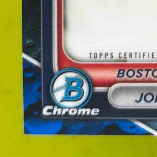 2024 Bowman Johanfran Garcia Chrome Auto Blue Lunar Refractor /150 Prospect Sox - Sports Cards