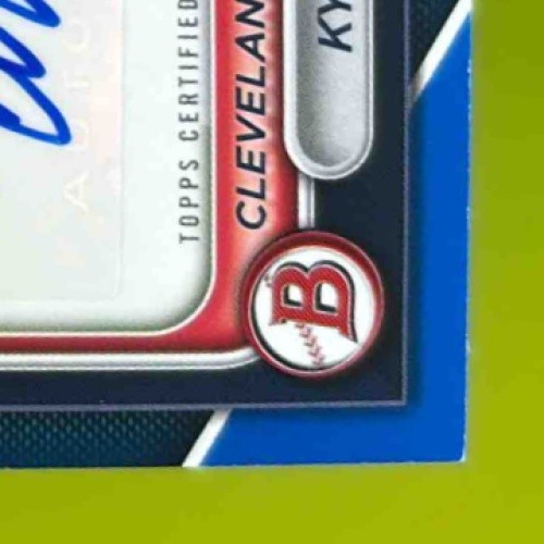 2024 Bowman Kyle Manzardo Prospect Auto Blue 48/150 #PPRA-KM Cleveland Guardians - Sports Cards