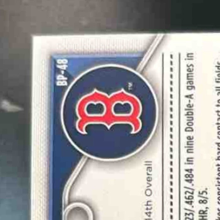 2024 Bowman Kyle Teel Fuchsia /299 #BP-48 1st Prospect Boston Red Sox - Sports Cards