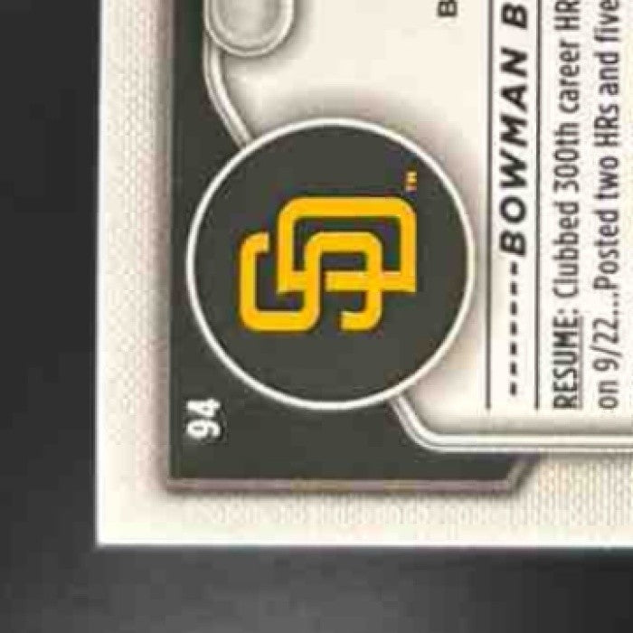2024 Bowman Manny Machado Green Pattern /99 #94 San Diego Padres - Sports Cards
