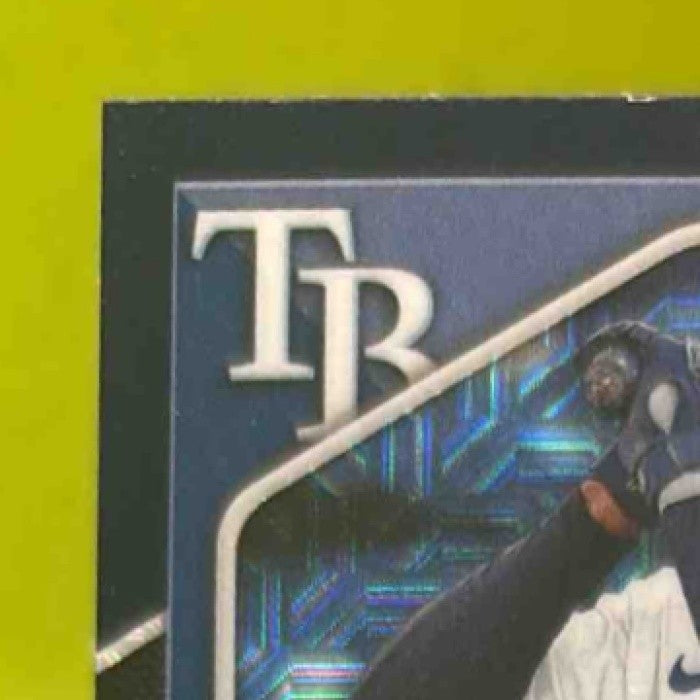 2024 Bowman Mega Box Junior Caminero Mojo Navy Refractor /175 #20 Tampa Bay Rays - Sports Cards