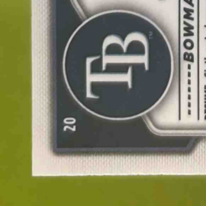 2024 Bowman Mega Box Junior Caminero Mojo Navy Refractor /175 #20 Tampa Bay Rays - Sports Cards