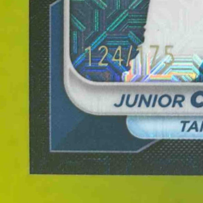 2024 Bowman Mega Box Junior Caminero Mojo Navy Refractor /175 #20 Tampa Bay Rays - Sports Cards