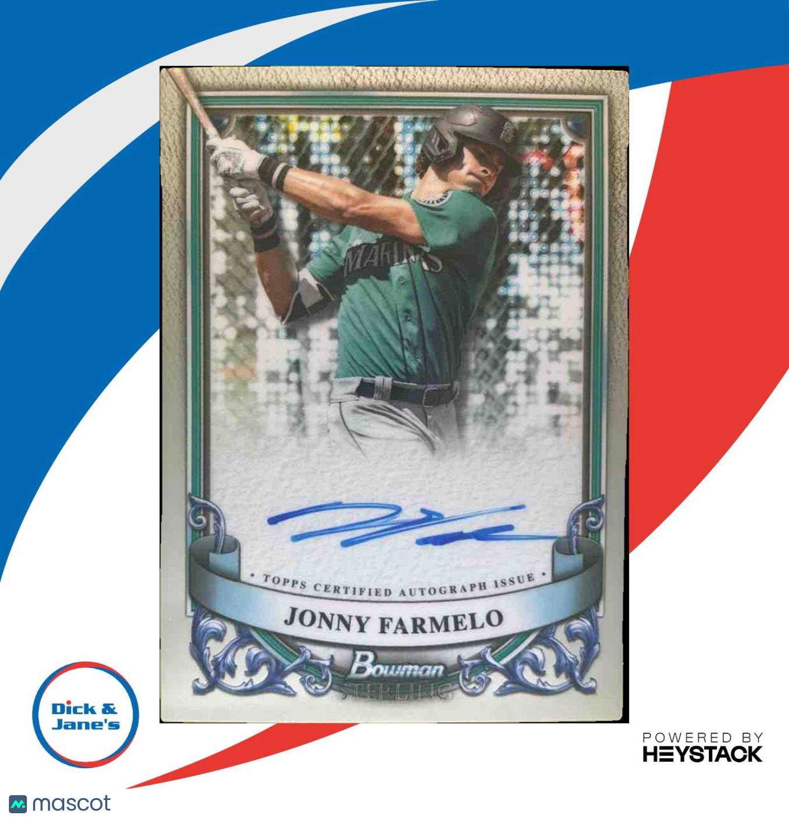 2024 Bowman Sterling Jonny Farmelo Prospect Auto #PA-JF Seattle Mariners - Sports Cards