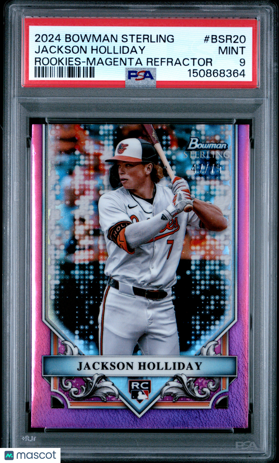 ゲームセンター・ゲームカード BOWMAN STERLING JACKSON HOLLIDAY 2024 Bowman Sterling Rookies Jackson Holliday Magenta