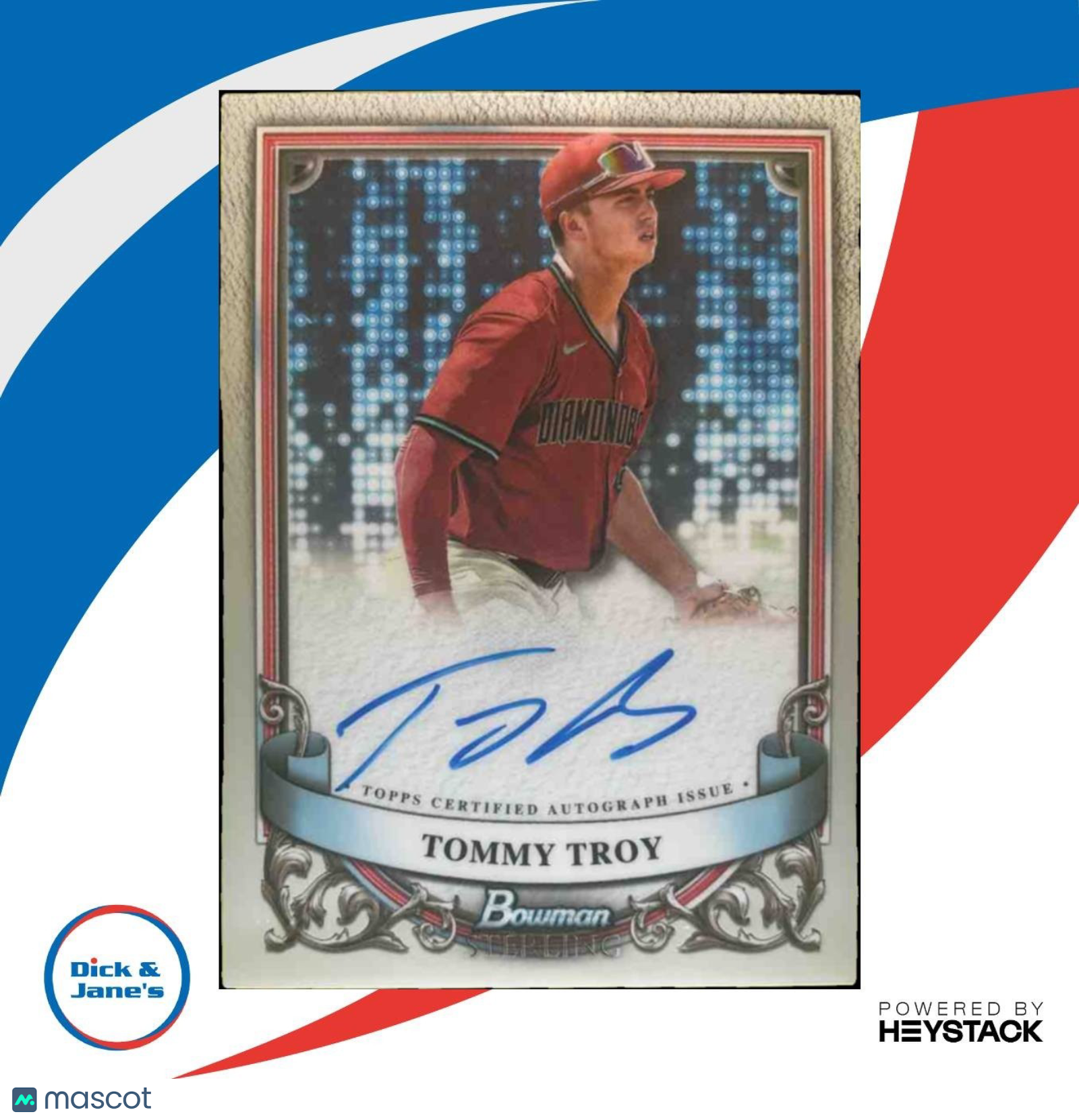 2024 Bowman Sterling Tommy Troy Prospect Auto #PA-TT Arizona Diamondbacks - Sports Cards
