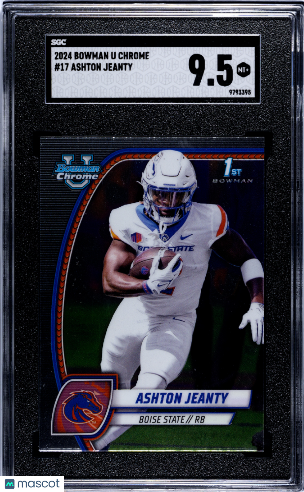 2024 Bowman U Chrome Ashton Jeanty #17 SGC 9.5 GEM MINT Las Vegas Raiders 1st Graded Sports Cards