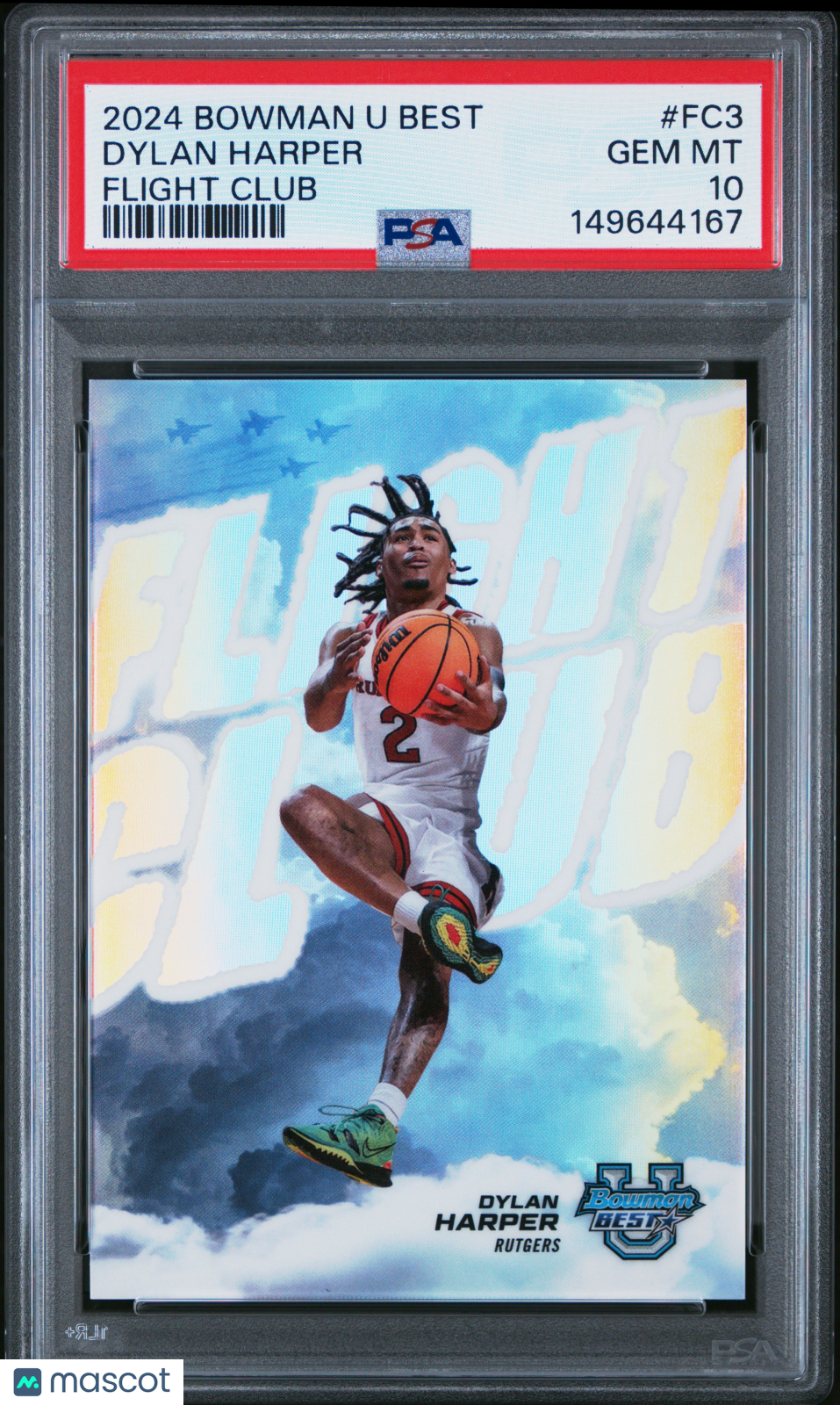 2024 Bowman University Best Flight Club Dylan Harper Rookie #FC3 PSA 10 GEM MINT - Graded Sports Cards