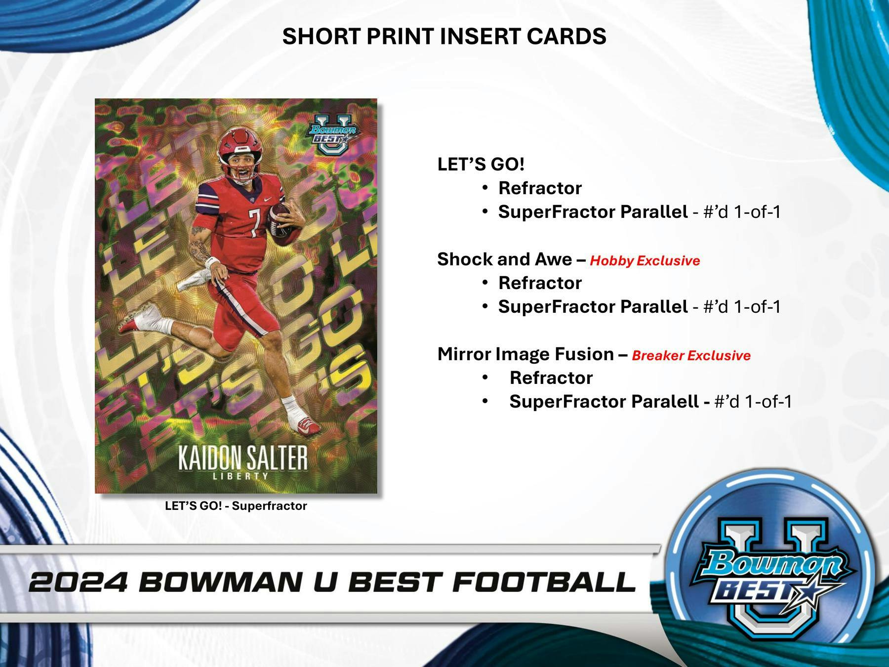 2024 Bowman University Best Football Hobby Box (4 Autos) - NFL Hobby Box