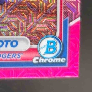 2024 Bowman Yoshinobu Yamamoto Mega Box Mojo Pink Refractor /199 #36 RC Dodgers - Sports Cards
