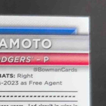 2024 Bowman Yoshinobu Yamamoto Mega Box Mojo Pink Refractor /199 #36 RC Dodgers - Sports Cards