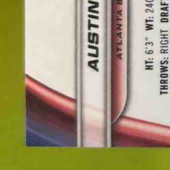 2024 Bowman’s Best Austin Riley Blue Refractor 7/150 #6 Atlanta Braves - Sports Cards