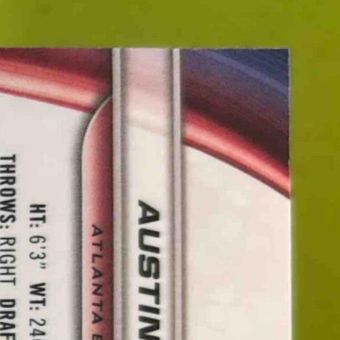 2024 Bowman’s Best Austin Riley Gold Lava Refractor 36/50 #6 Atlanta Braves - Sports Cards