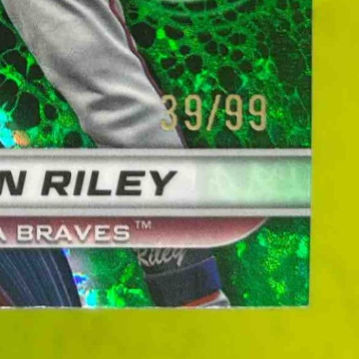 2024 Bowman’s Best Austin Riley Green Refractor 39/99 #6 Atlanta Braves - Sports Cards