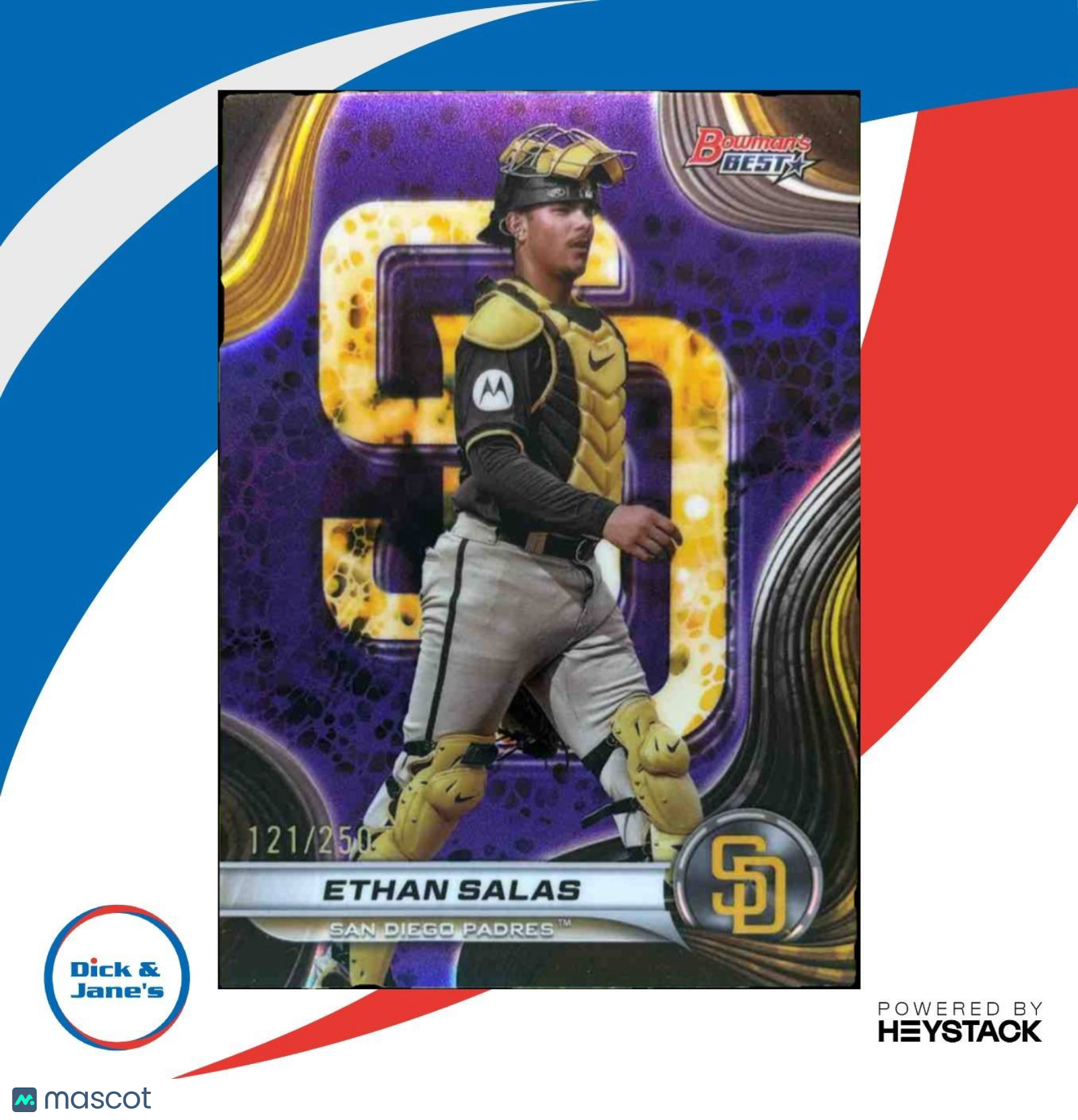 2024 Bowman’s Best Ethan Salas Prospects Purple /250 #TP-19 San Diego Padres - Sports Cards