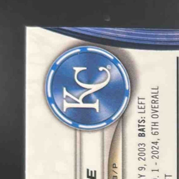 2024 Bowman’s Best Jac Caglianone Prospects Blue /150 #TP-6 Kansas City Royals - Sports Cards