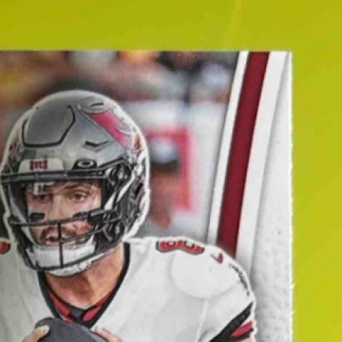 2024 Certified Baker Mayfield Piece of the Game Red 69/99 Tampa Bay Buccaneers - Sports Cards