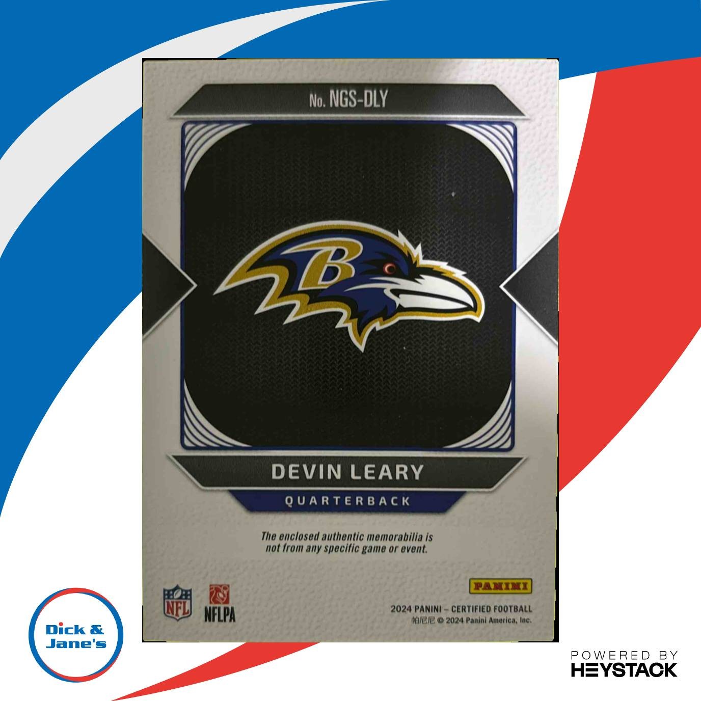 2024 Certified Devin Leary New Generation Rookie Jerseys Mirror Bronze 207/349 - Sports Cards
