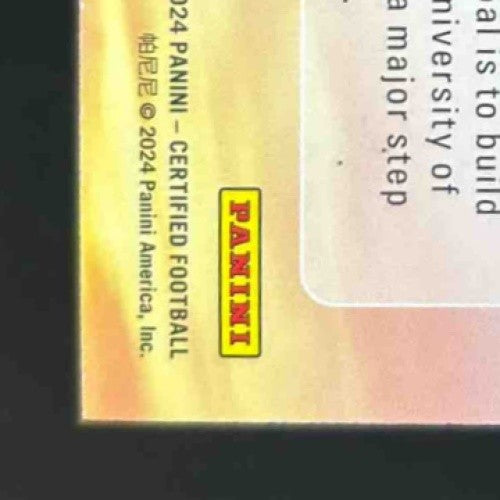 2024 Certified Michael Penix Jr Franchise Foundations Teal Mirror /50 #3 Falcons - Sports Cards