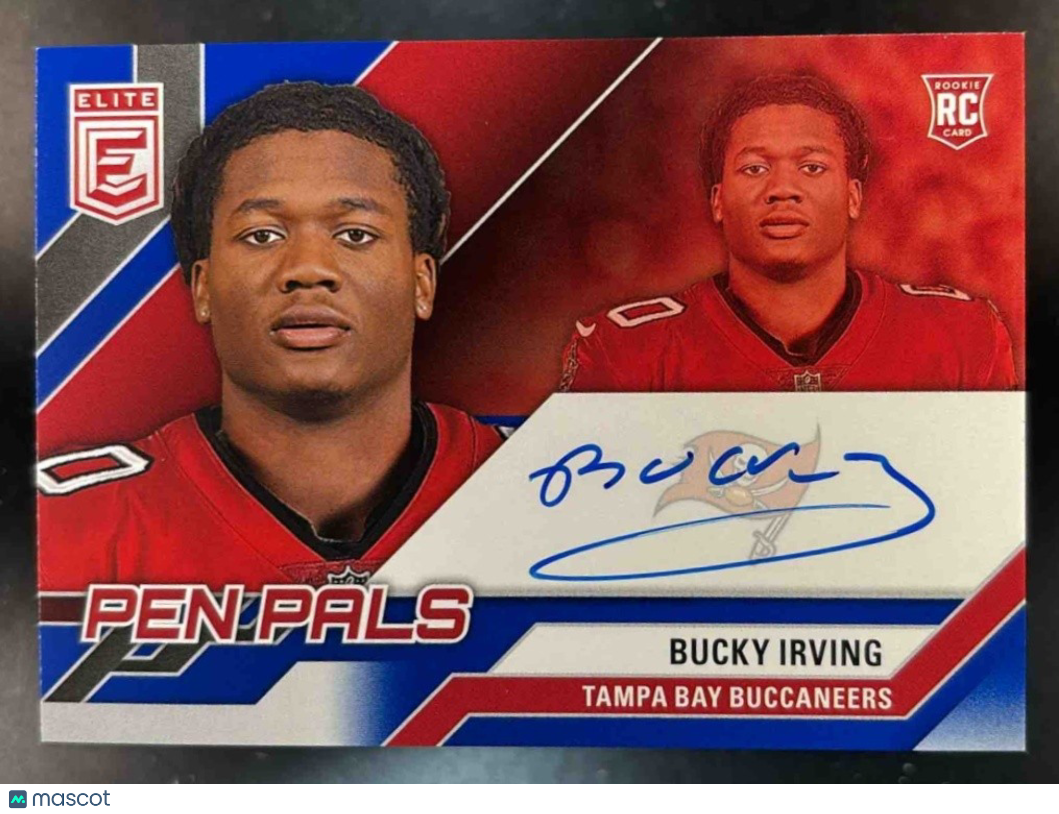 2024 Donruss Elite Bucky Irving Pen Pals Blue Ink Auto RC Tampa Bay Buccaneers - Sports Cards