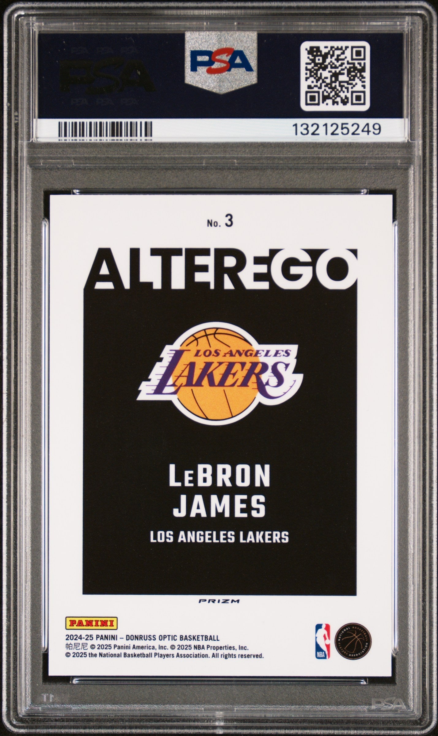 2024 Donruss Optic Alter Ego LeBron James PSA 10 CASE HIT SSP Los Angeles Lakers - Graded Sports Cards