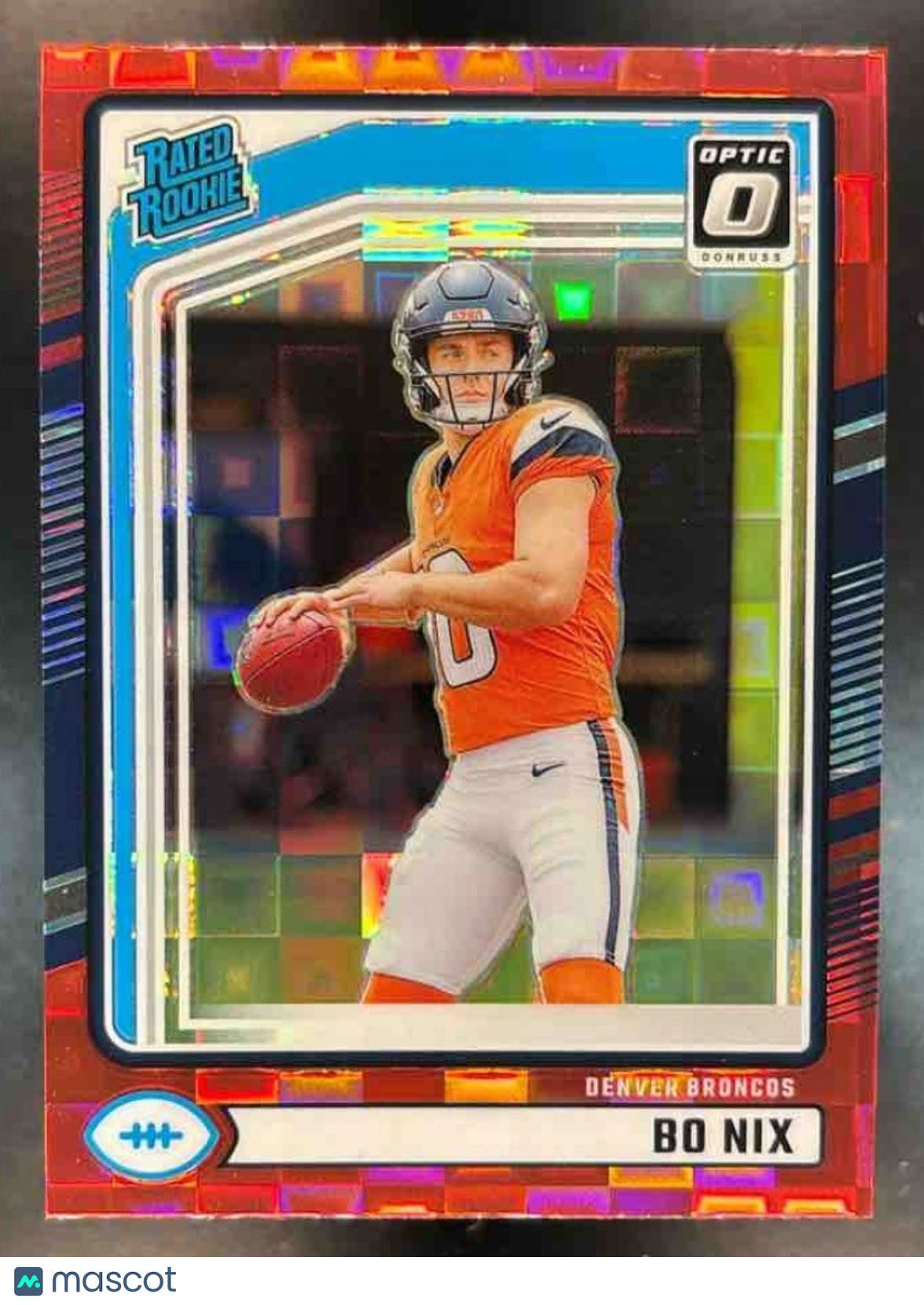 2024 Donruss Optic Bo Nix Rated Rookie Preview Red Pandora #369 Denver Broncos - Sports Cards