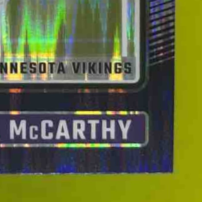 2024 Donruss Optic J.J. McCarthy Purple Shock #235 Minnesota Vikings - Sports Cards