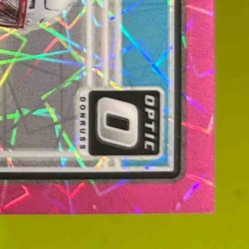 2024 Donruss Optic Jaheim Bell Rated Rookie Auto Pink Velocity /50 #238 Patriots - Sports Cards