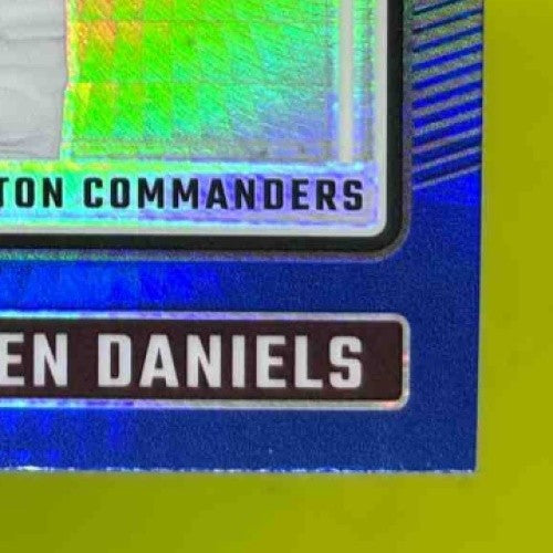 2024 Donruss Optic Jayden Daniels Blue Hyper #248 Rated Rookie Commanders - Sports Cards