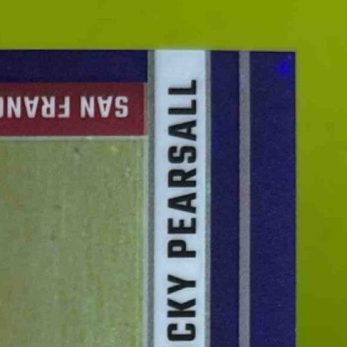 2024 Donruss Optic Ricky Pearsall Primary Colors Purple Stars 4/25 #11 RC 49ers - Sports Cards