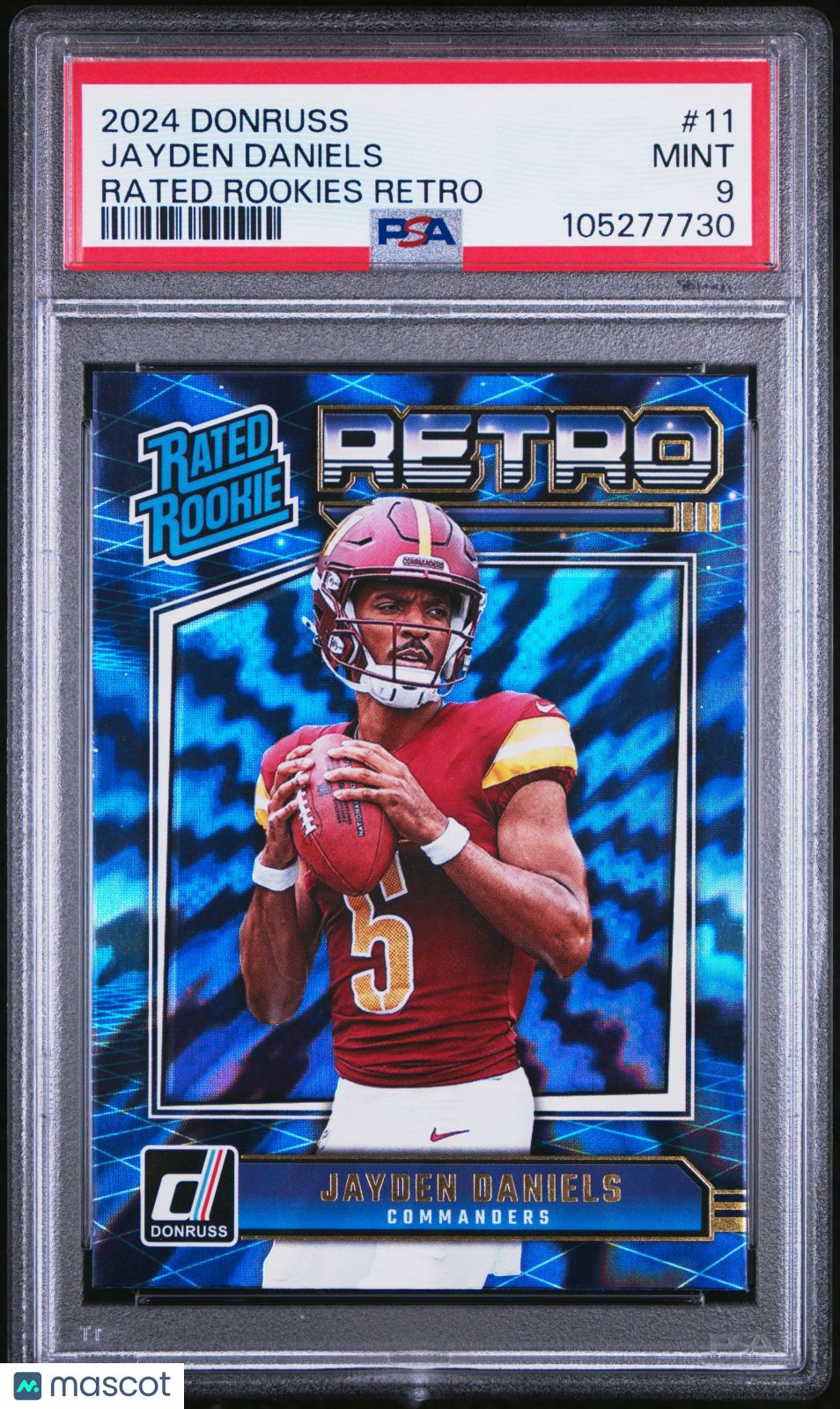 2024 Donruss Rated Rookies Retro Jayden Daniels #11 PSA 9 Washington Commanders - Graded Sports Cards