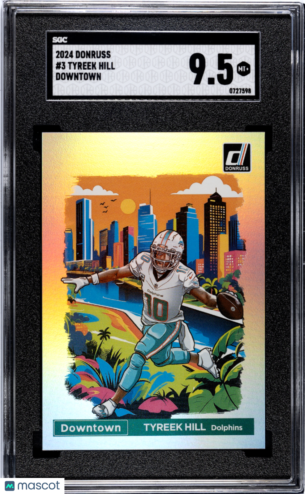 2024 Donruss Tyreek Hill Downtown #3 SGC 9.5 - Graded Sports Cards