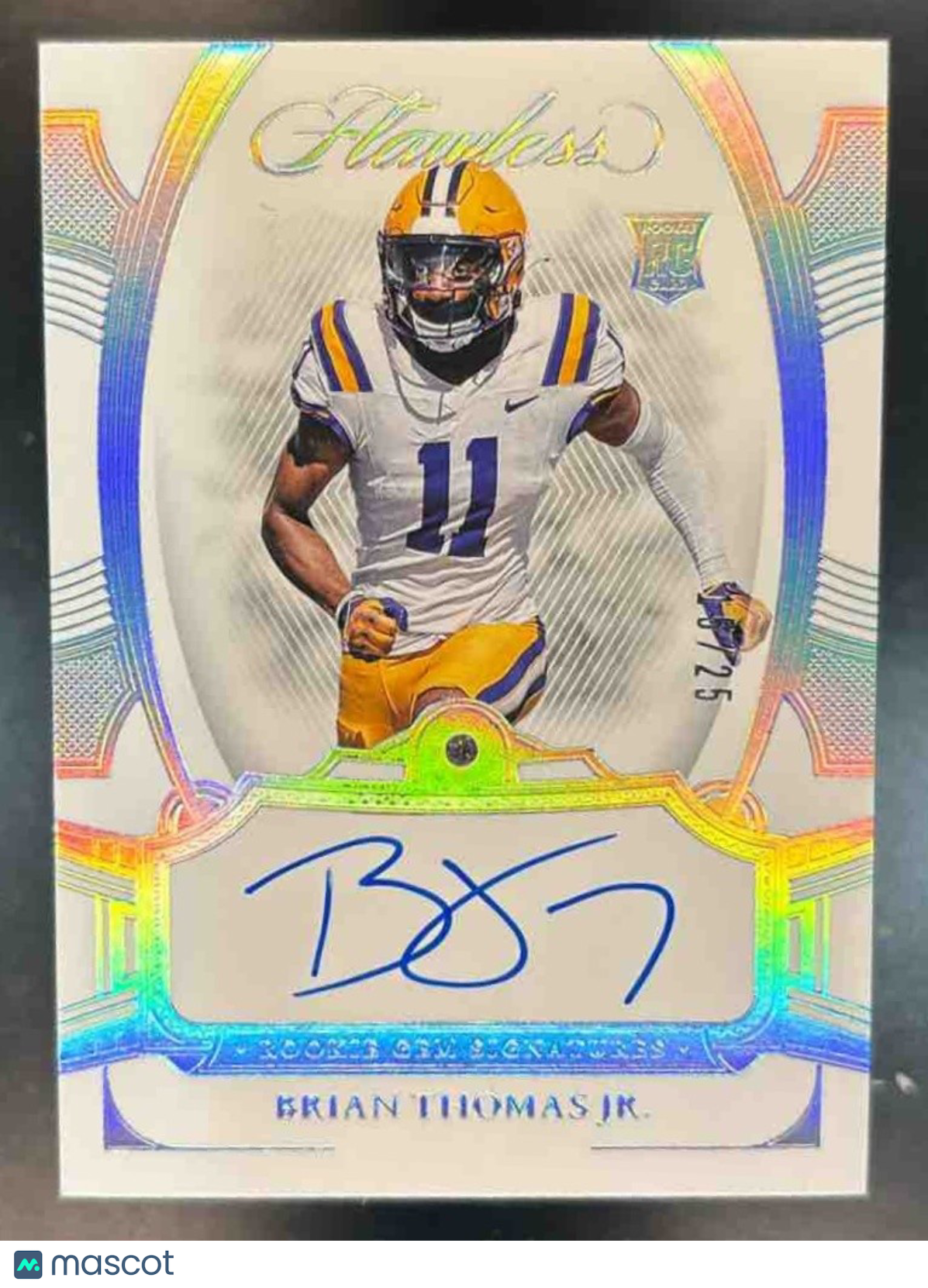 2024 Flawless Collegiate Brian Thomas Jr. REAL DIAMOND Auto /25 LSU Tigers - Sports Cards