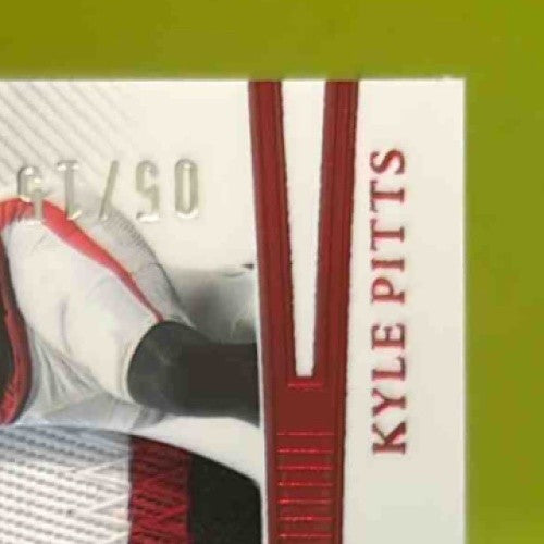 2024 Flawless Drake London Kyle Pitts Dual Memorabilia Ruby 5/15 #2 MEM Falcons - Sports Cards