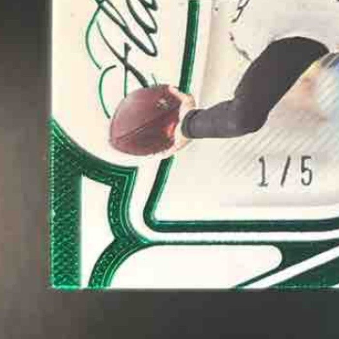 2024 Flawless Spencer Rattler Emerald Gem Auto /5 RC Auto New Orleans Saints - Sports Cards