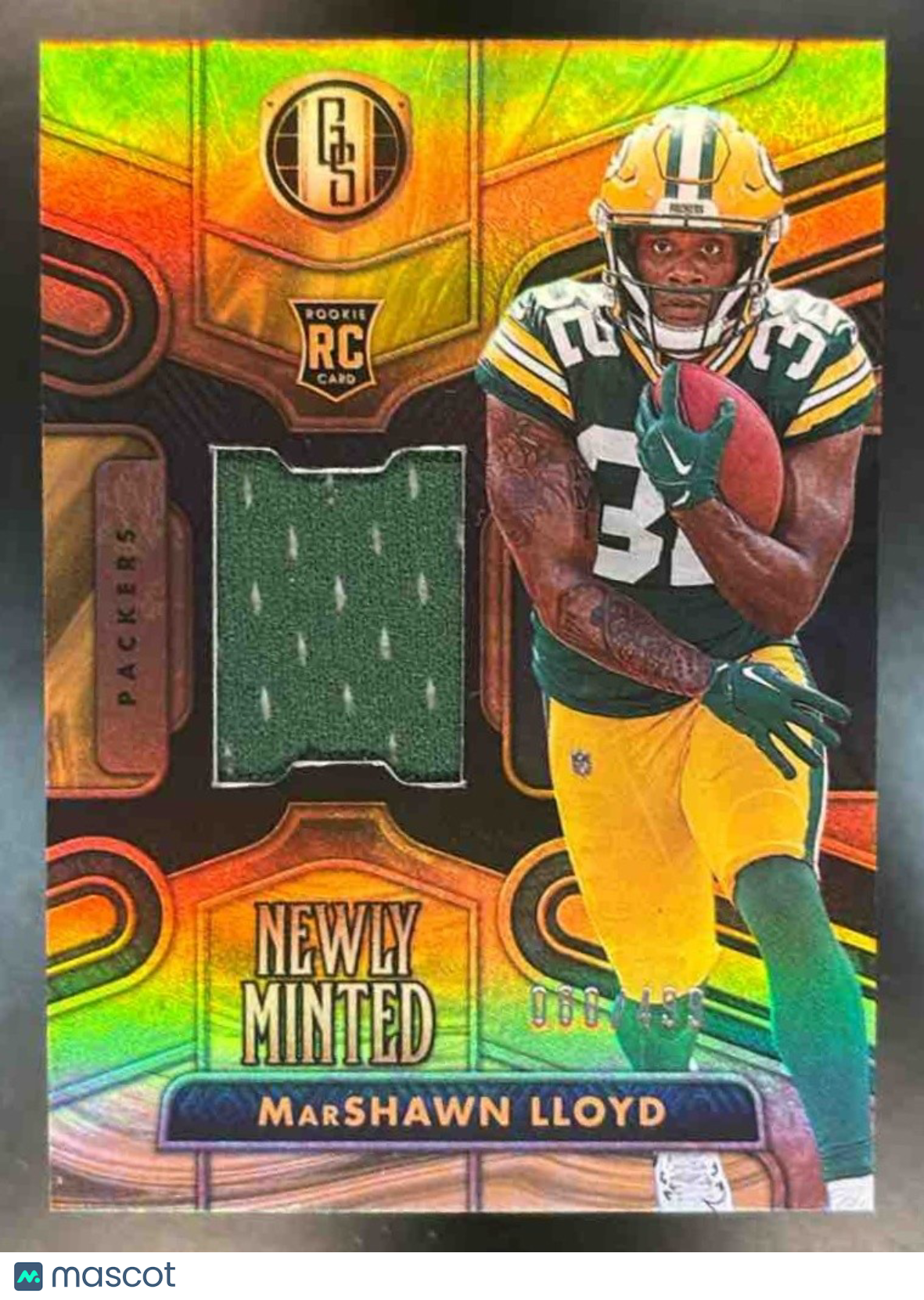 2024 Gold Standard MarShawn Lloyd Newly Minted White /75 MEM RC Green Bay Packer - Sports Cards