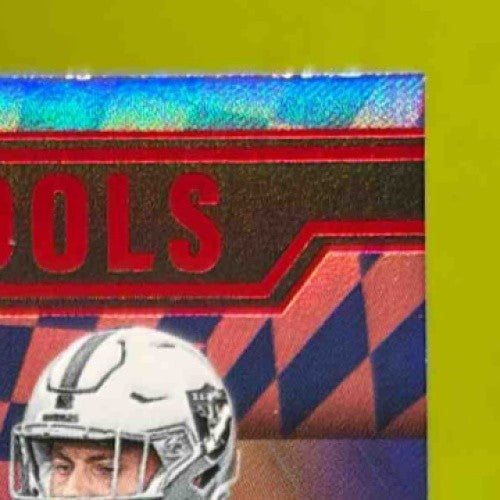2024 Illusions Brock Bowers Travis Kelce Rookie Idols Dual Memorabilia Red /199 - Sports Cards