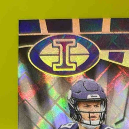 2024 Illusions J.J. McCarthy Diamond Trophy Collection 20/50 #100 Vikings Rookie - Sports Cards