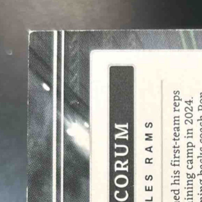 2024 Impeccable Blake Corum Rookie Landscape Bronze /35 RC Auto Los Angeles Rams - Sports Cards