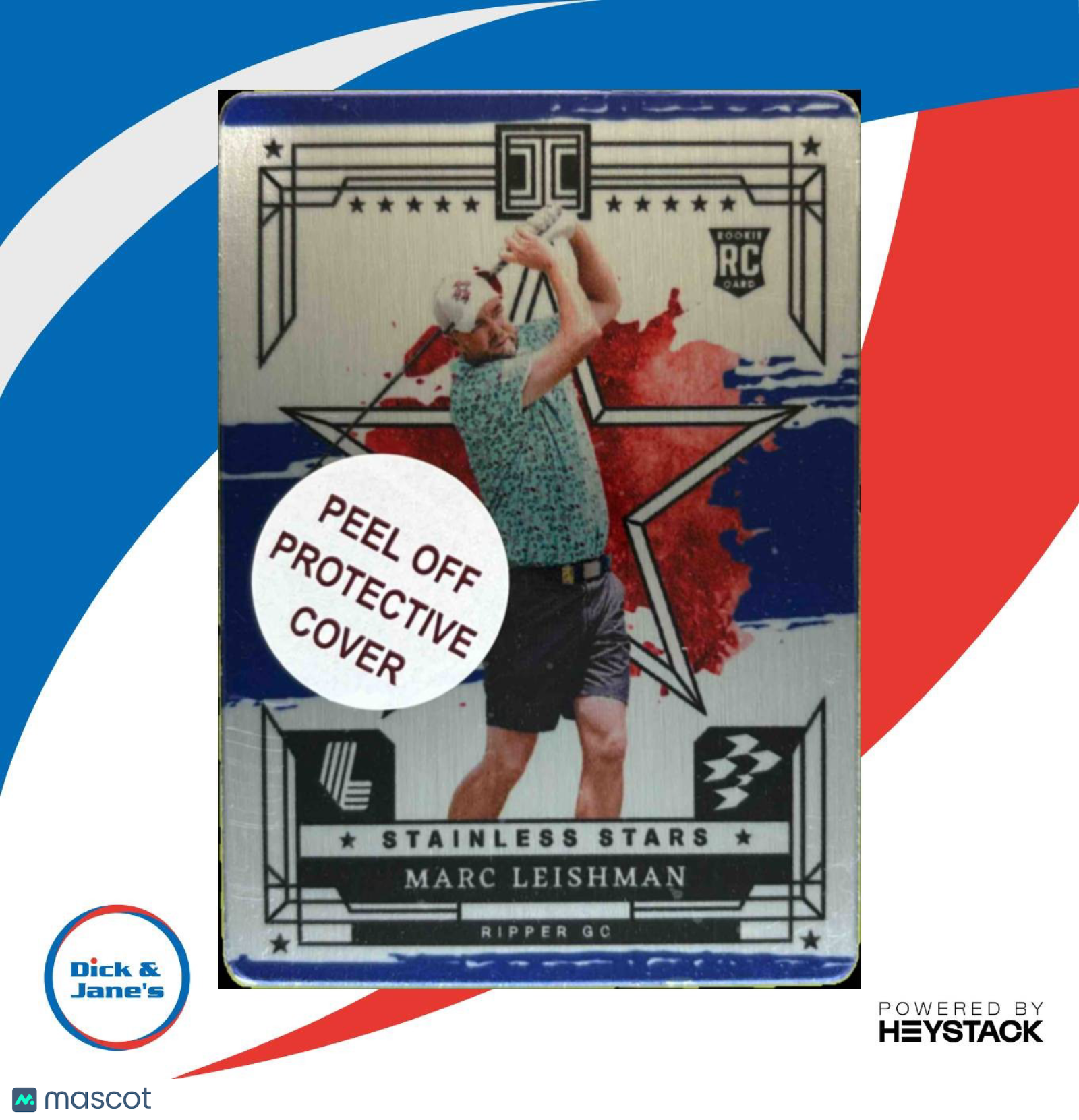 2024 Impeccable LIV Golf Marc Leishman Stainless Stars Blue /25 #12 Auto Ripper Sports Cards
