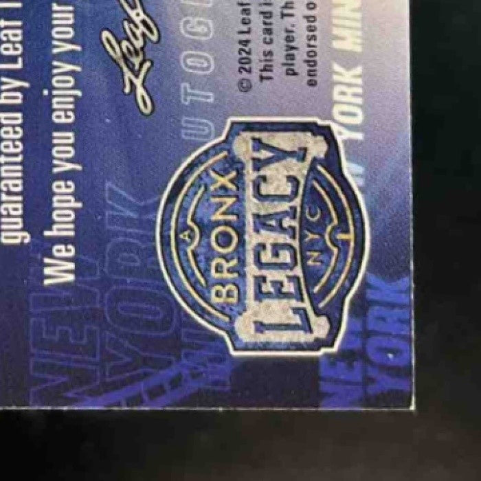 2024 Leaf A Bronx Legacy Bartolo Colon New York Minute Patch /45 #NYM-1 Yankees - Sports Cards