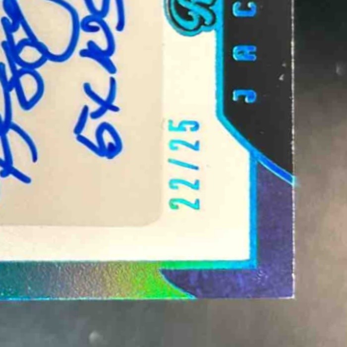 2024 Leaf Bronx Legacy Reggie Jackson Inscriptions Blue ’5X WS Champ’ 22/25 NYY - Sports Cards